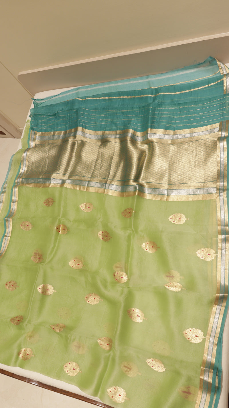 Handloom Pure kora Silk Saree