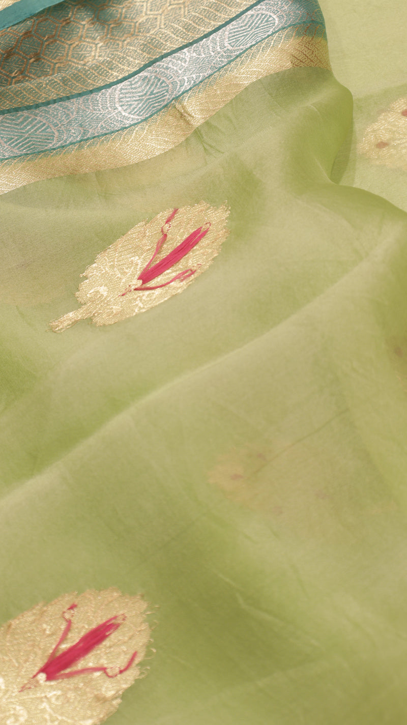 Handloom Pure kora Silk Saree
