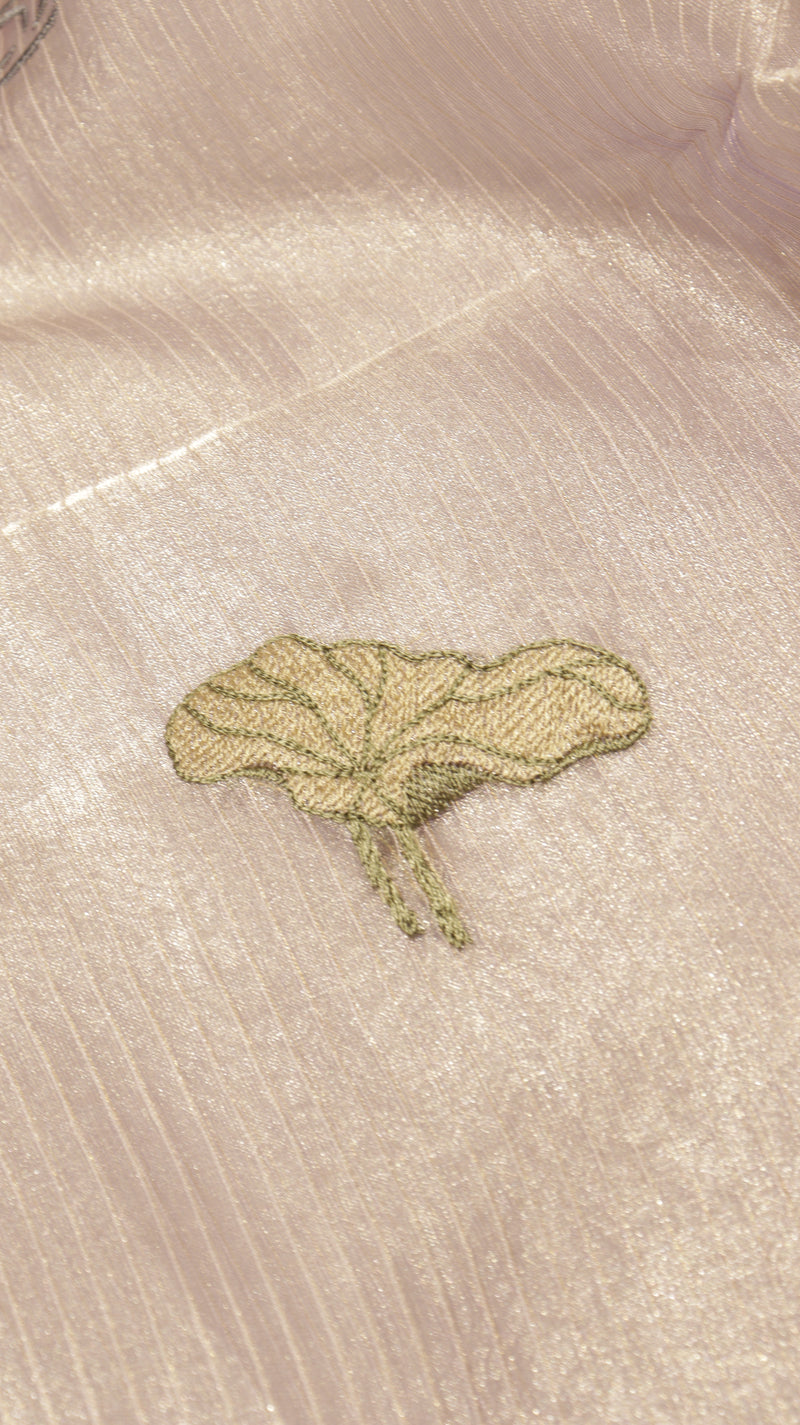 Hand Embroidered Banarasi Tissue Silk Suit