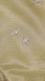 Hand Embroidered Banarasi Tissue Silk Suit