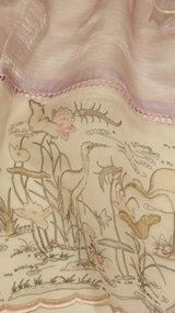 Hand Embroidered Banarasi Tissue Silk Suit