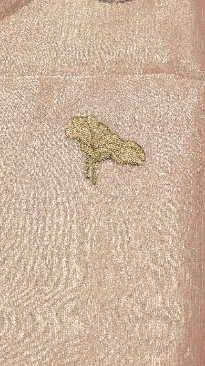 Hand Embroidered Banarasi Tissue Silk Suit