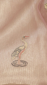 Hand Embroidered Banarasi Tissue Silk Suit