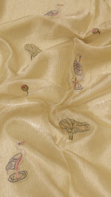 Hand Embroidered Banarasi Tissue Silk Suit