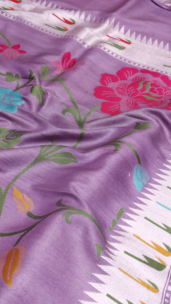 Handwoven Tussar Silk Saree