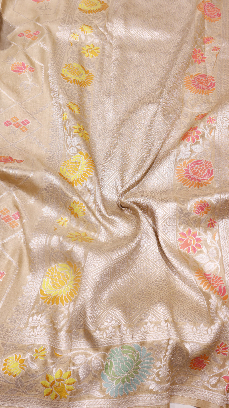 Handwoven Rangkaat Tussar Silk Saree