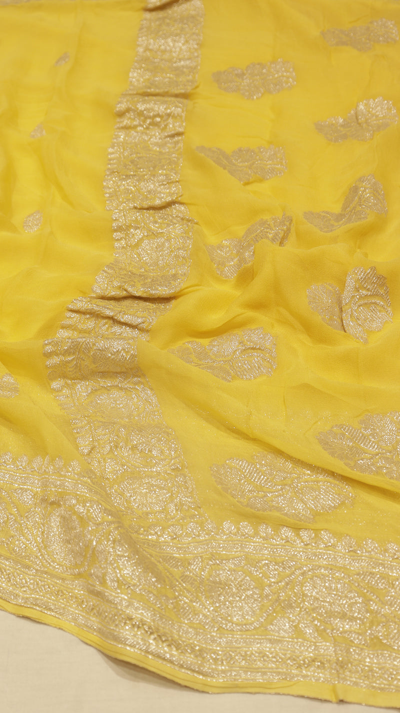 Handloom Khaddi Georgette Saree
