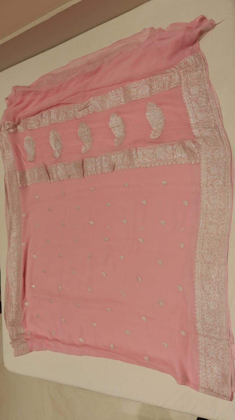 Handloom Khaddi Georgette Saree