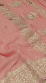 Handloom Khaddi Georgette Saree