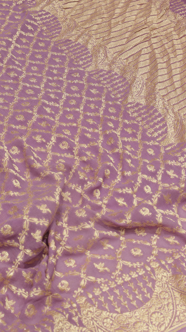Handloom Khaddi Georgette Saree