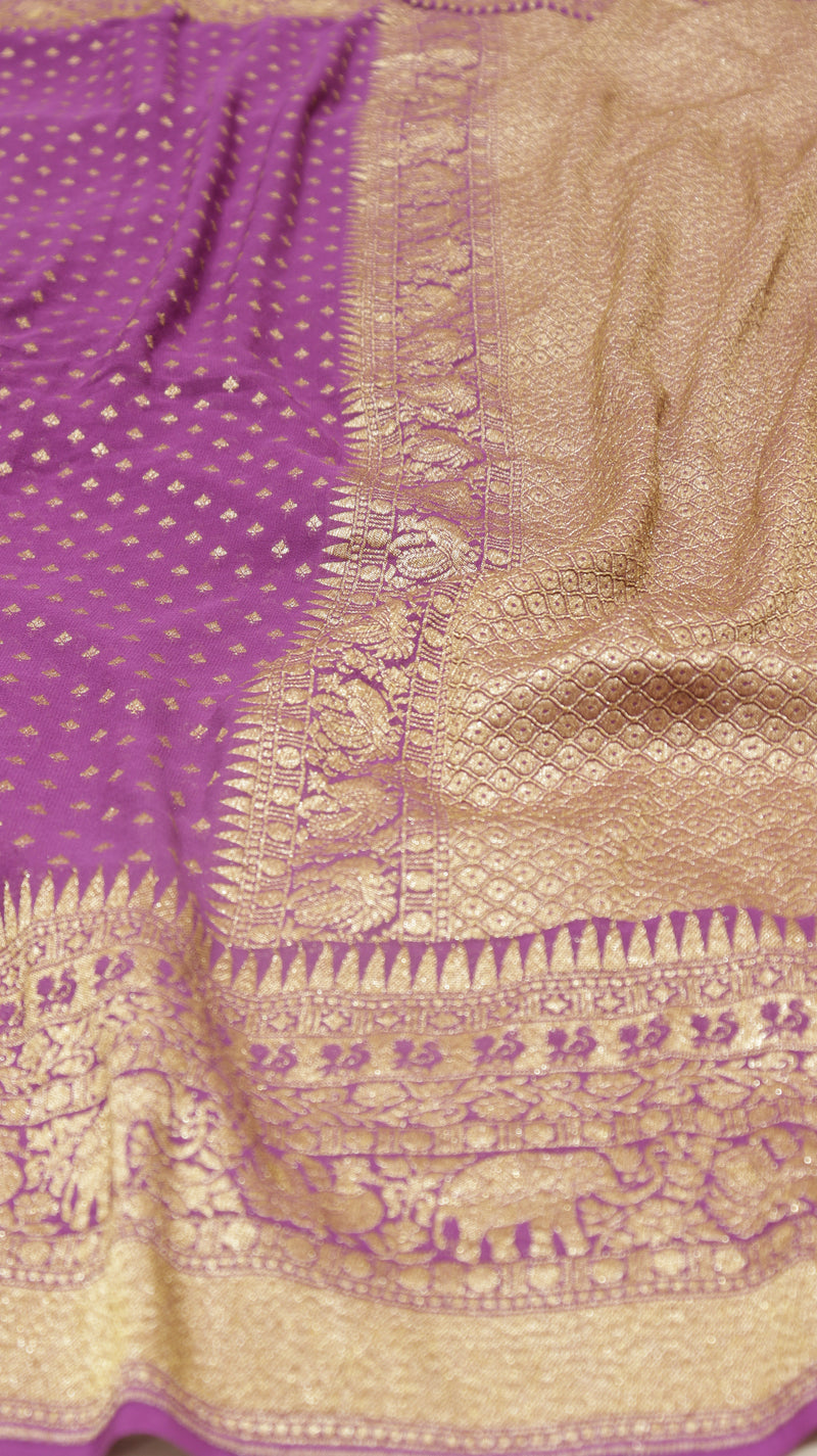 Handloom Khaddi Georgette Saree