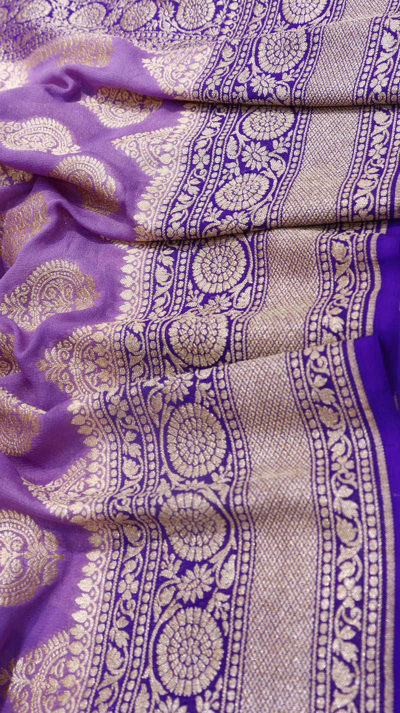 Handloom Khaddi Georgette Saree
