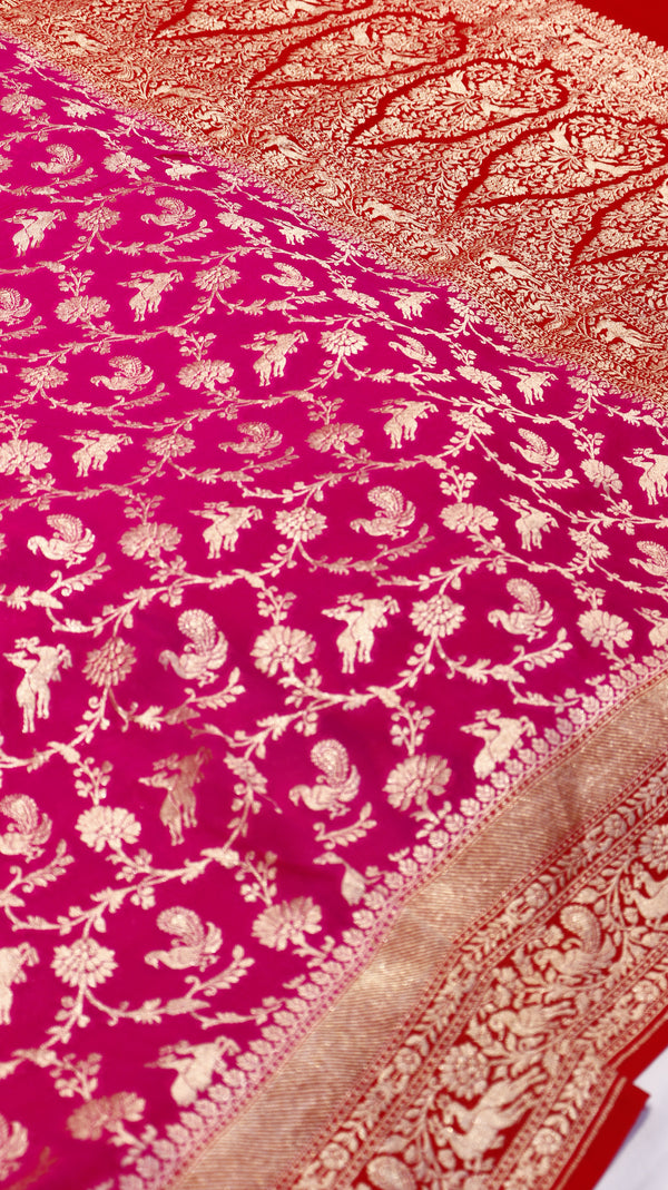 Handloom Khaddi Georgette Saree