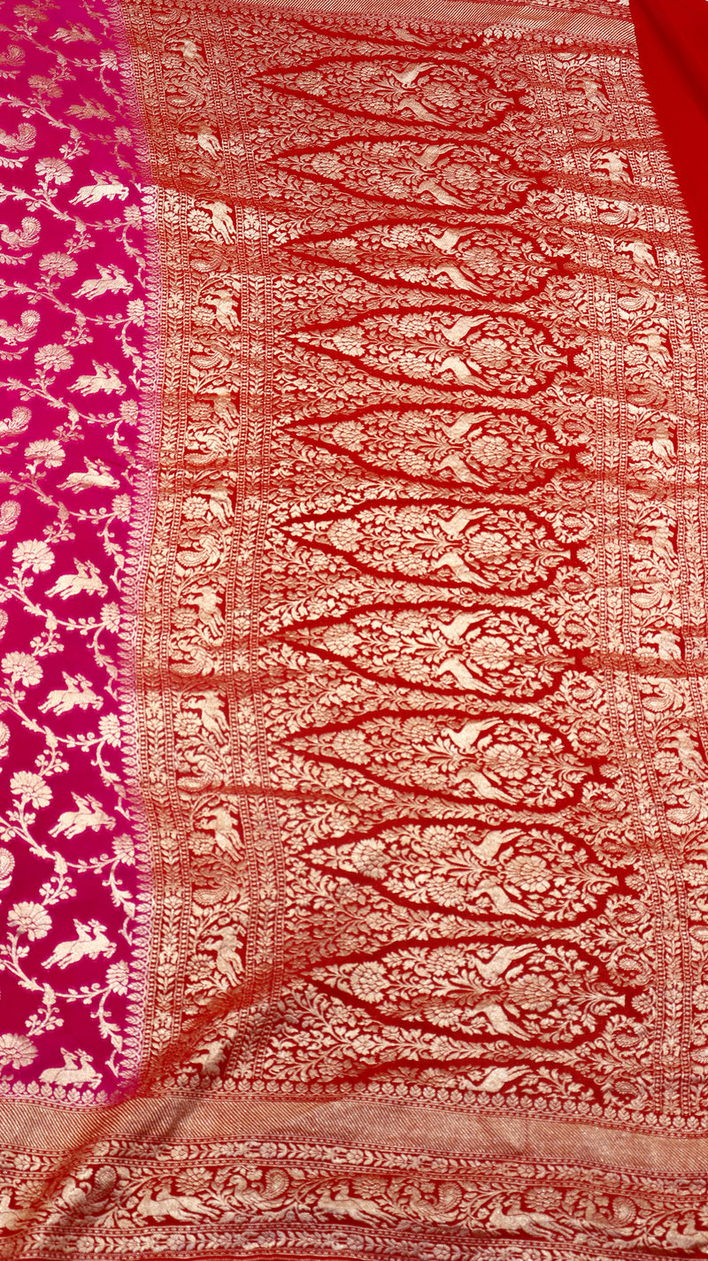 Handloom Khaddi Georgette Saree