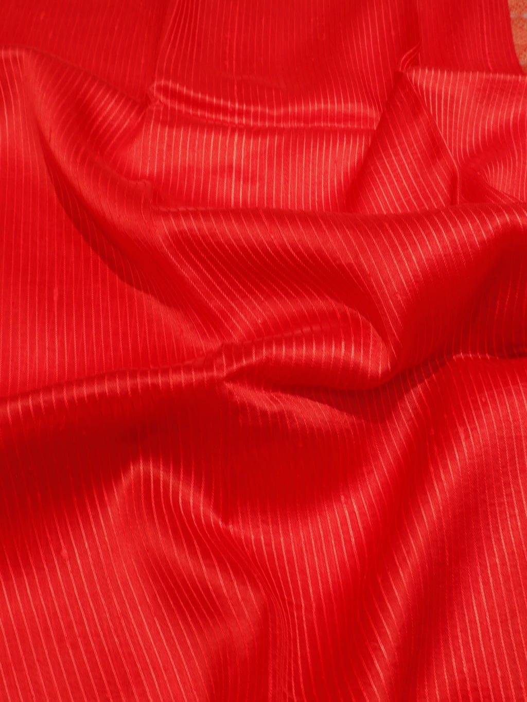 Banarasi Pure Kora Silk Handloom Saree - Red
