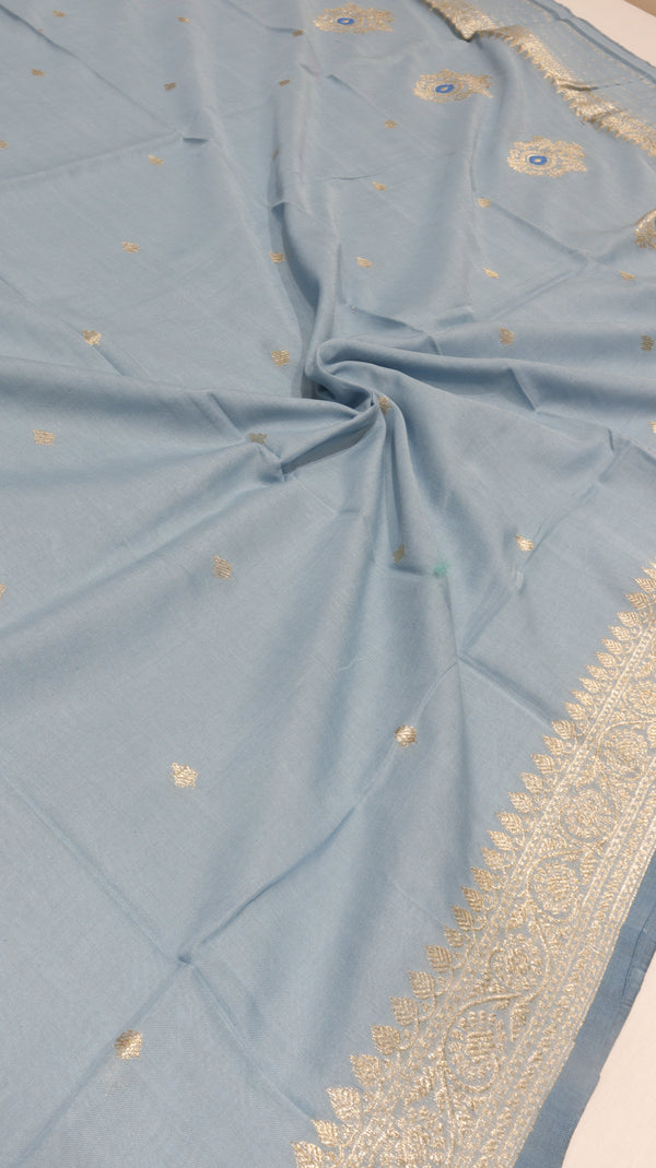 Handloom Pure Moonga Silk Dupatta aa