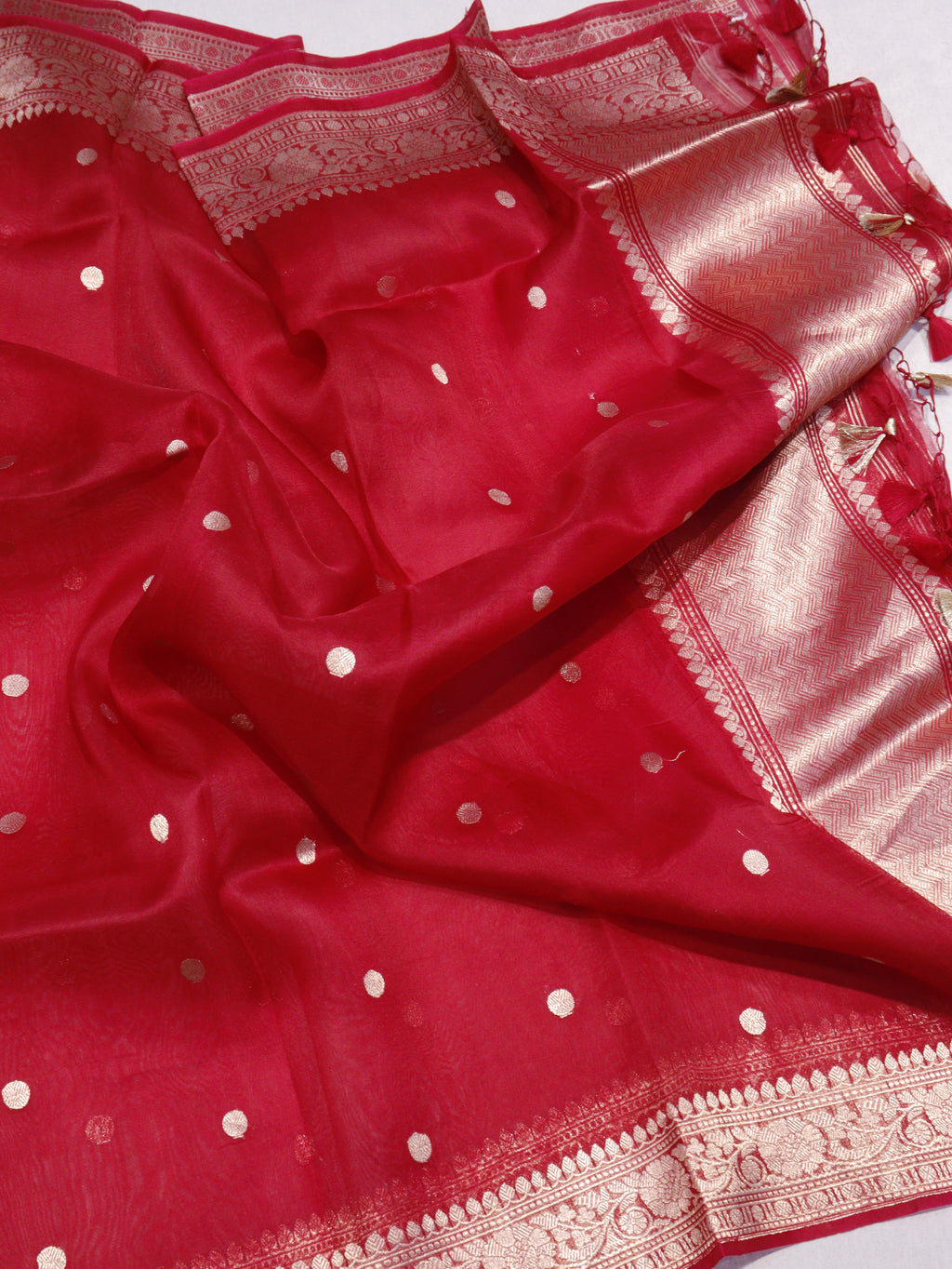 Banarasi Pure Soft Katan Silk Suit with Kora Silk Dupatta - Peach
