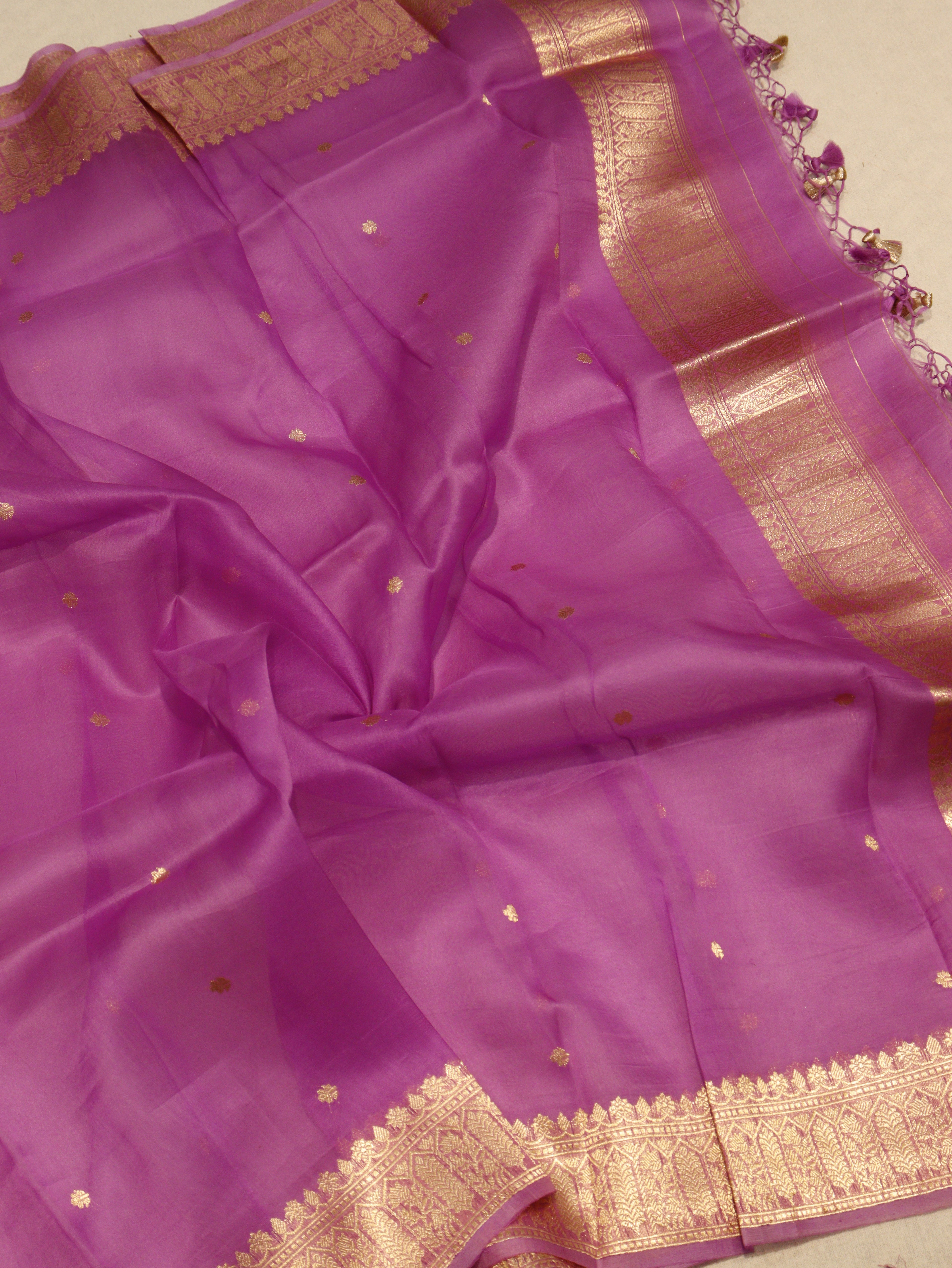 Banarasi Pure Soft Katan Silk Suit with Kora Silk Dupatta - Pista Green