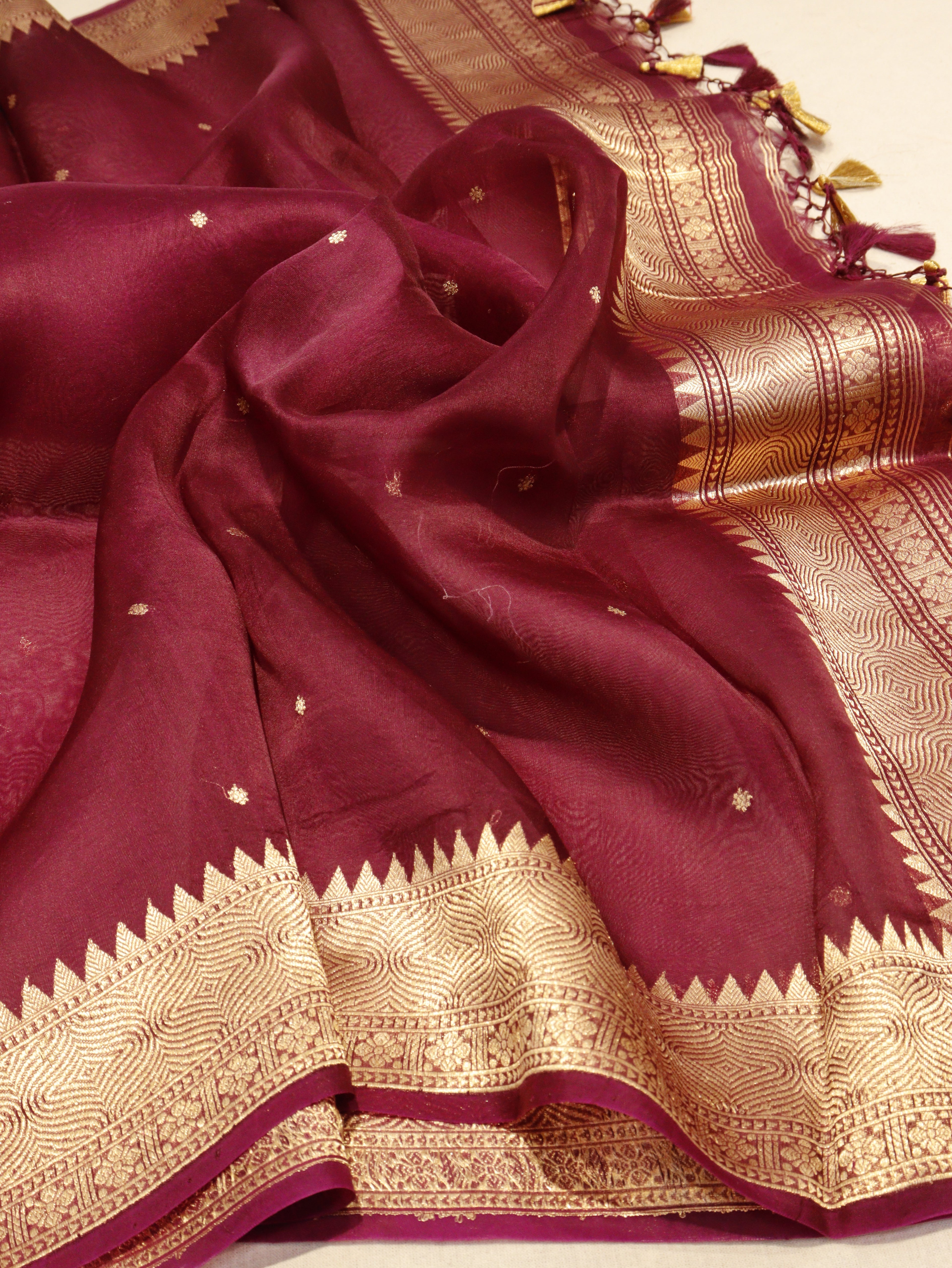 Banarasi Pure Soft Katan Silk Suit with Kora Silk Dupatta - Onion Pink