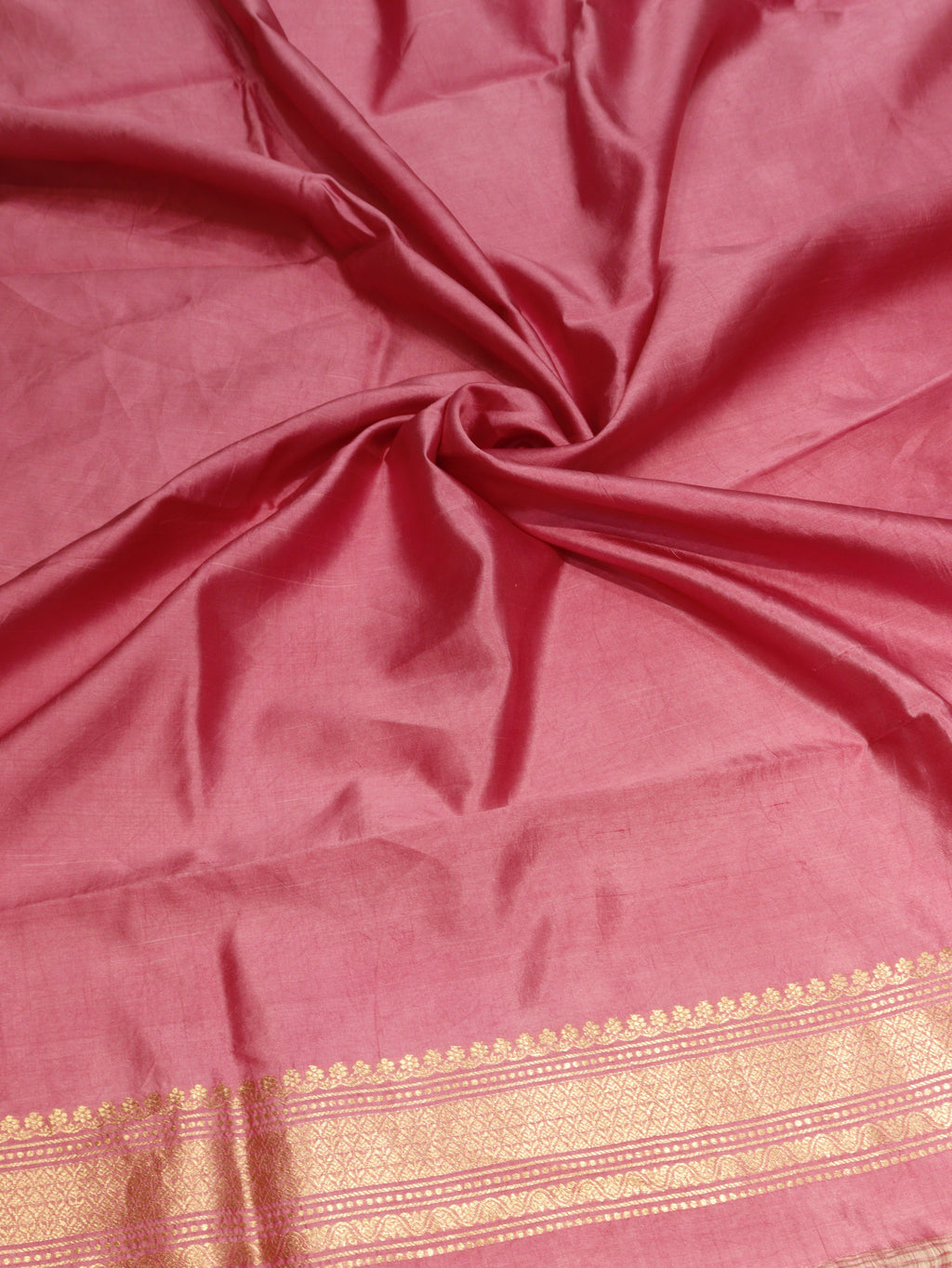 Banarasi Pure Soft Katan Silk Suit with Kora Silk Dupatta - Onion Pink