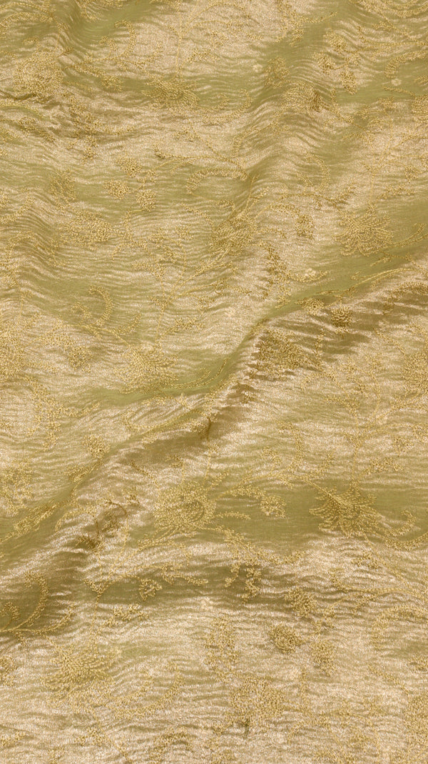 Handloom Pure Crushed Tissue Saree