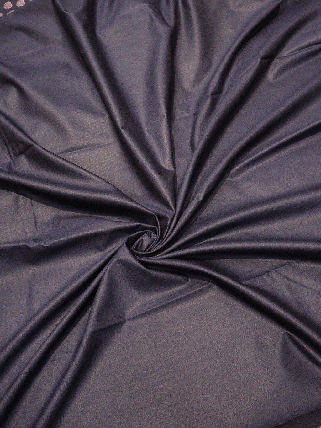 Pure Cotton Silk Suit - Navy Blue