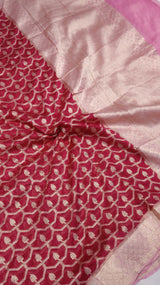 Pure Moonga Muslin Silk Saree