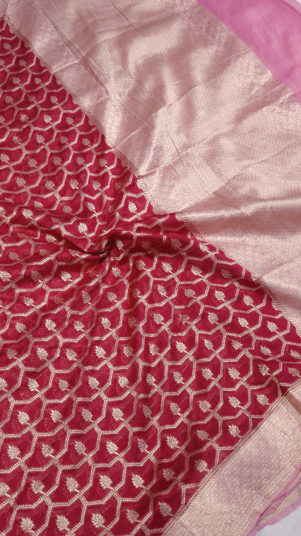Pure Moonga Muslin Silk Saree
