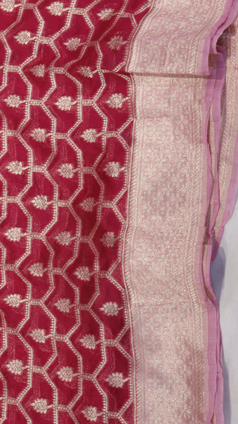 Pure Moonga Muslin Silk Saree