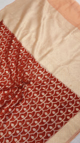Pure Moonga Muslin Silk Saree