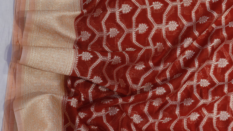 Pure Moonga Muslin Silk Saree