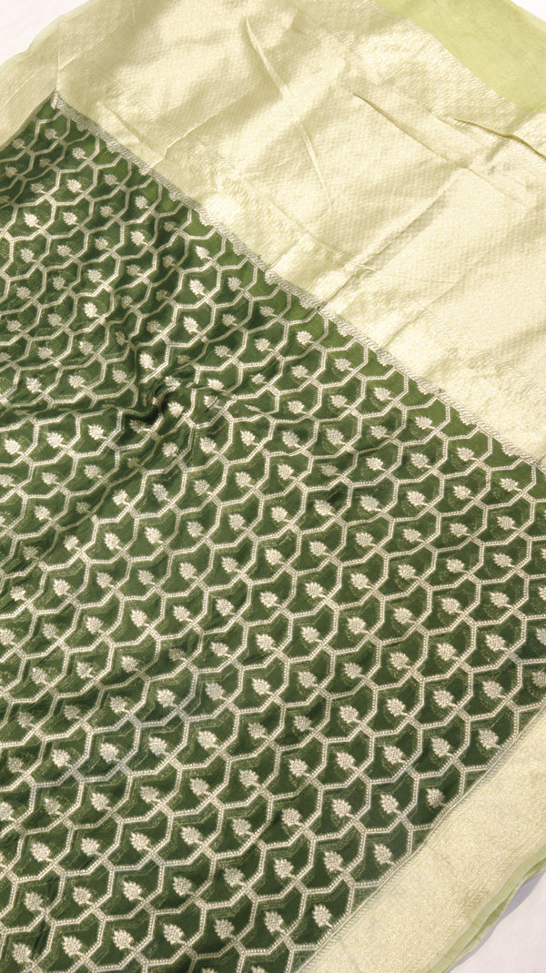 Pure Moonga Muslin Silk Saree