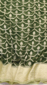 Pure Moonga Muslin Silk Saree