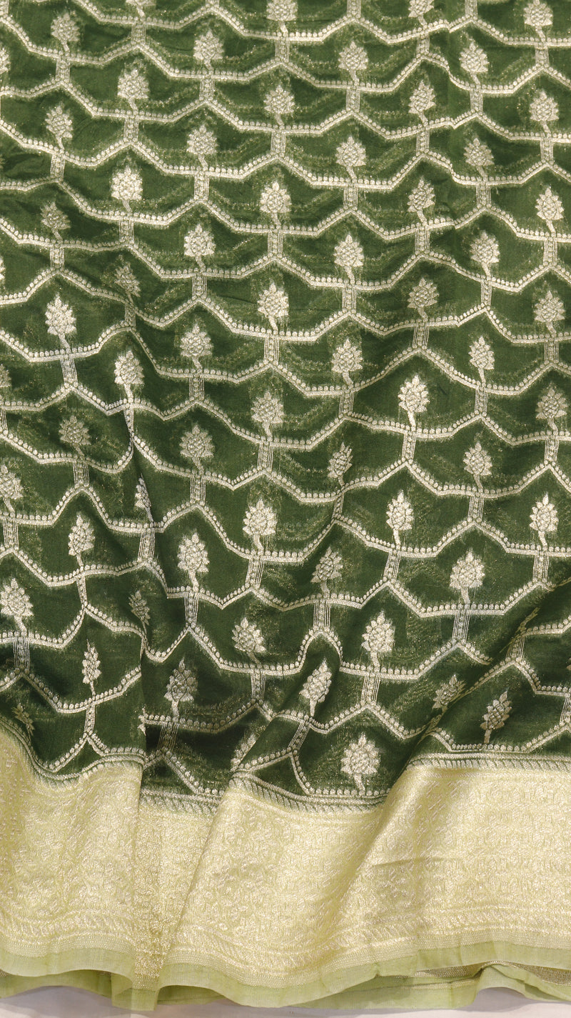 Pure Moonga Muslin Silk Saree