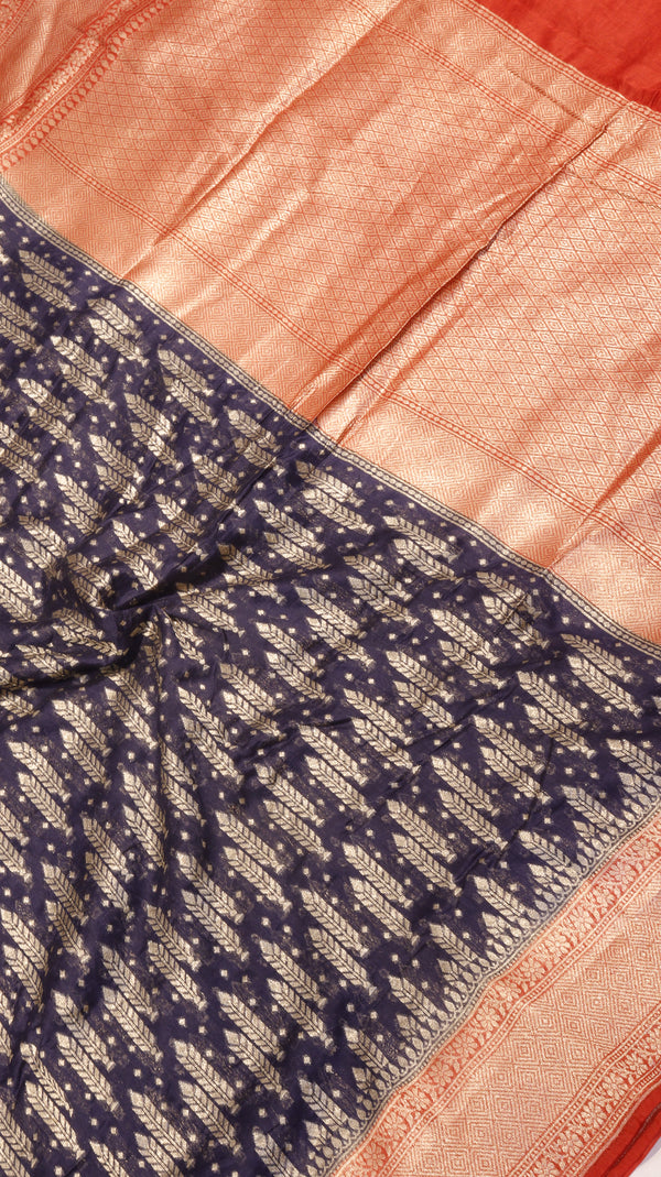 Pure Moonga Muslin Silk Saree
