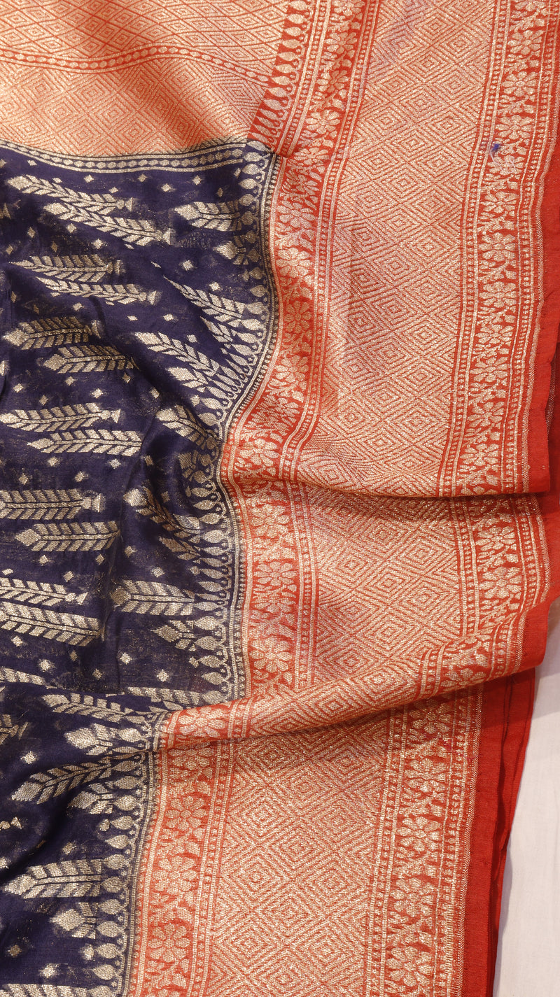 Pure Moonga Muslin Silk Saree
