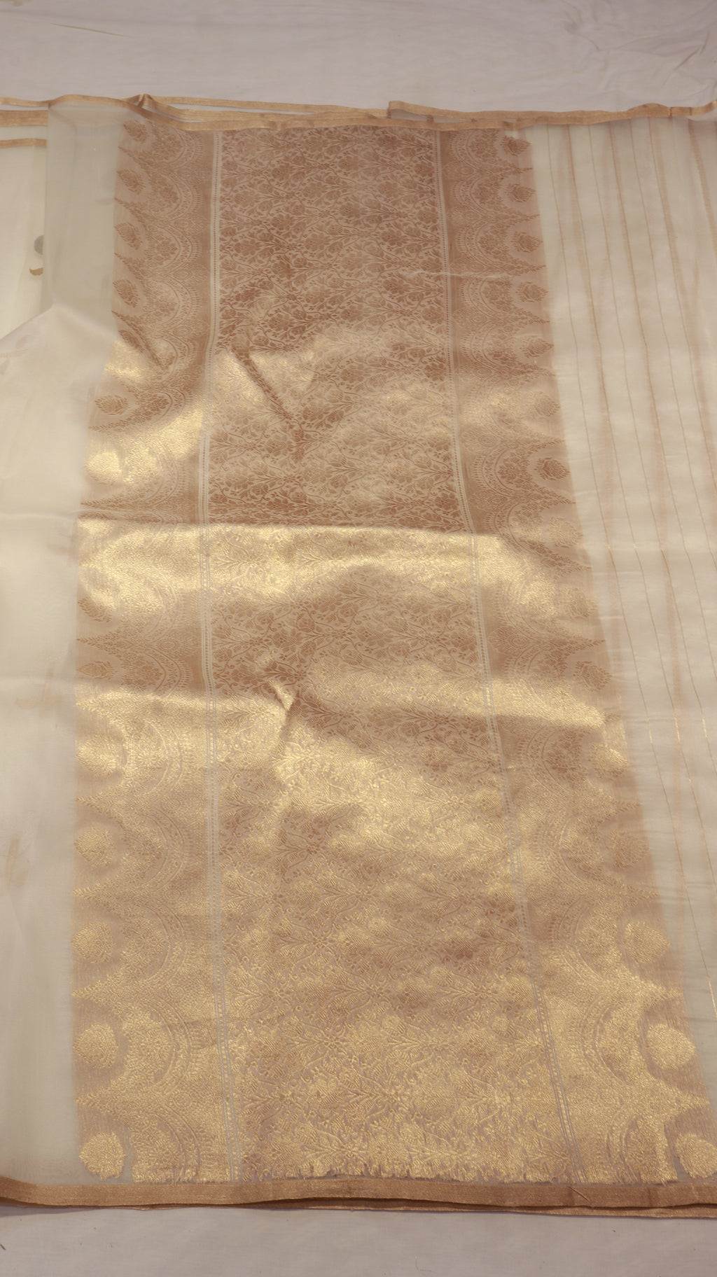 Pre-Order : Handloom Pure Kora Silk Saree