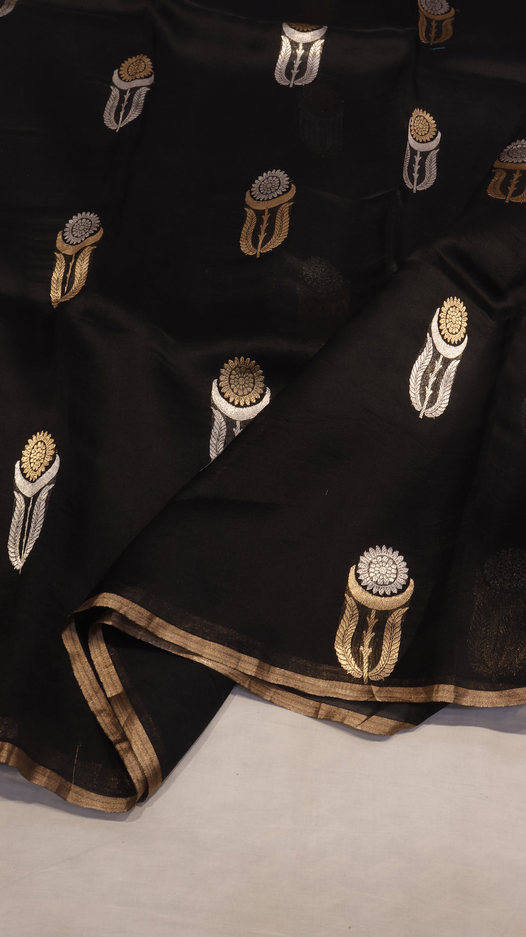 Pre-Order : Handloom Pure Kora Silk Saree