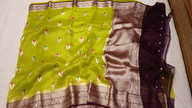 Handloom Pure Kora Silk Saree