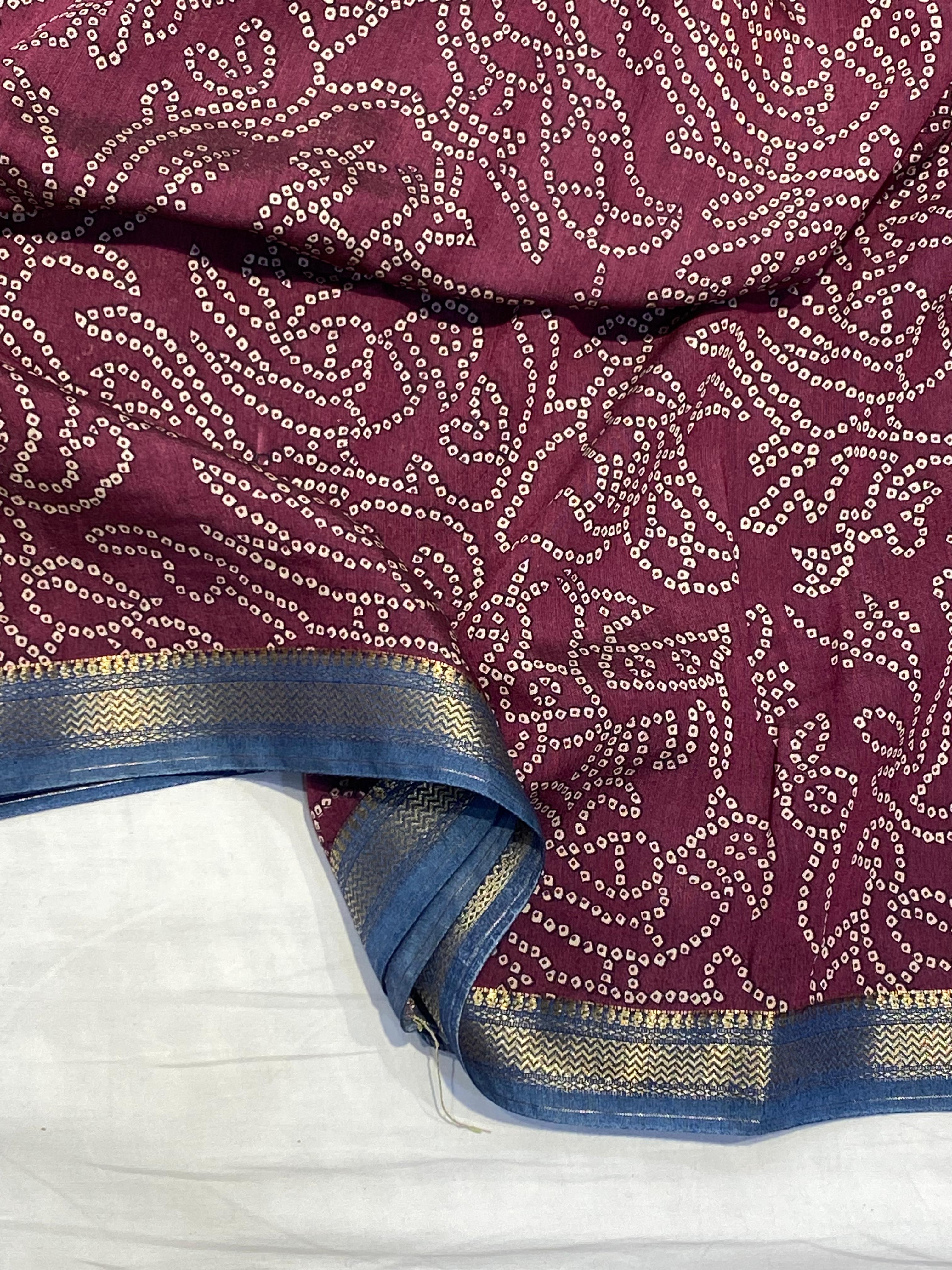 Semi Chiniya Saree