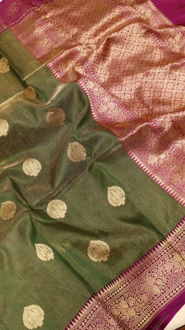 Pure Tissue Banarasi Saree - Satin Border