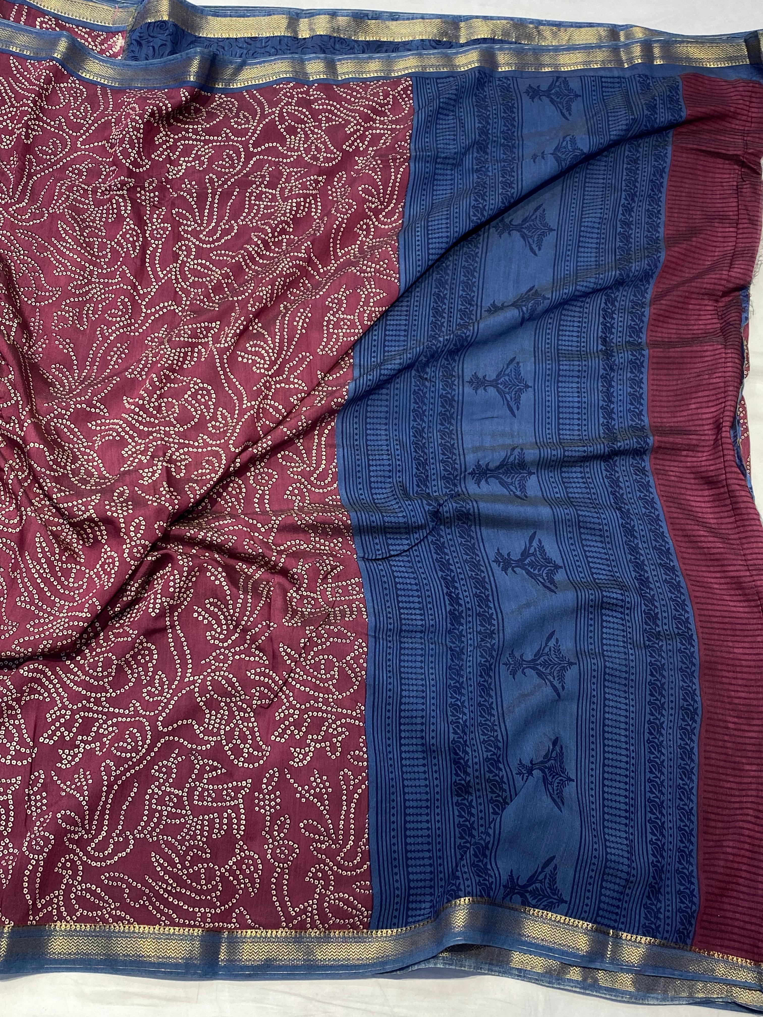 Semi Chiniya Saree