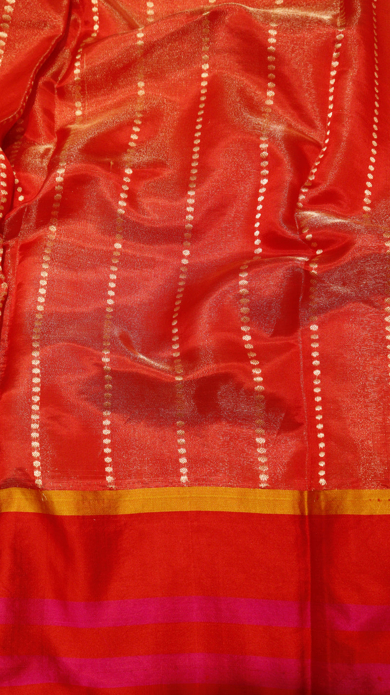 Pure Tissue Banarasi Saree - Satin Border