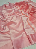 Soft Katan Blush Pink Saree