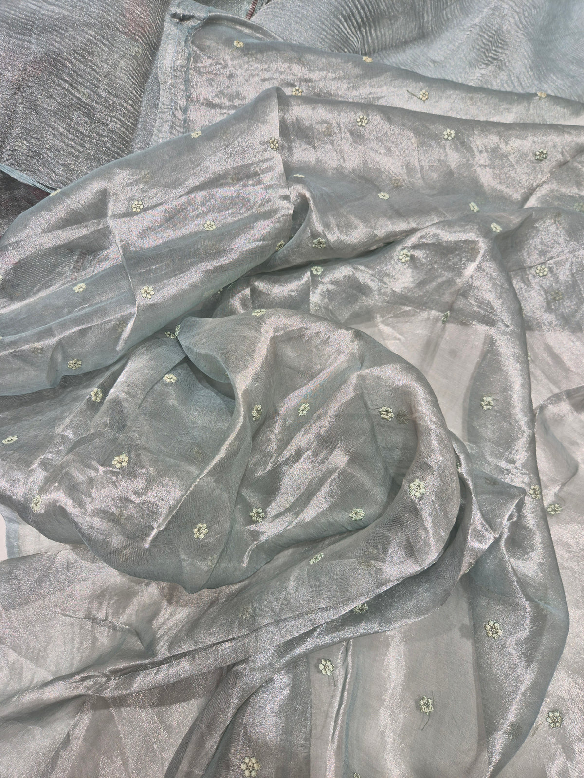 Crush Tissue Silk Saree