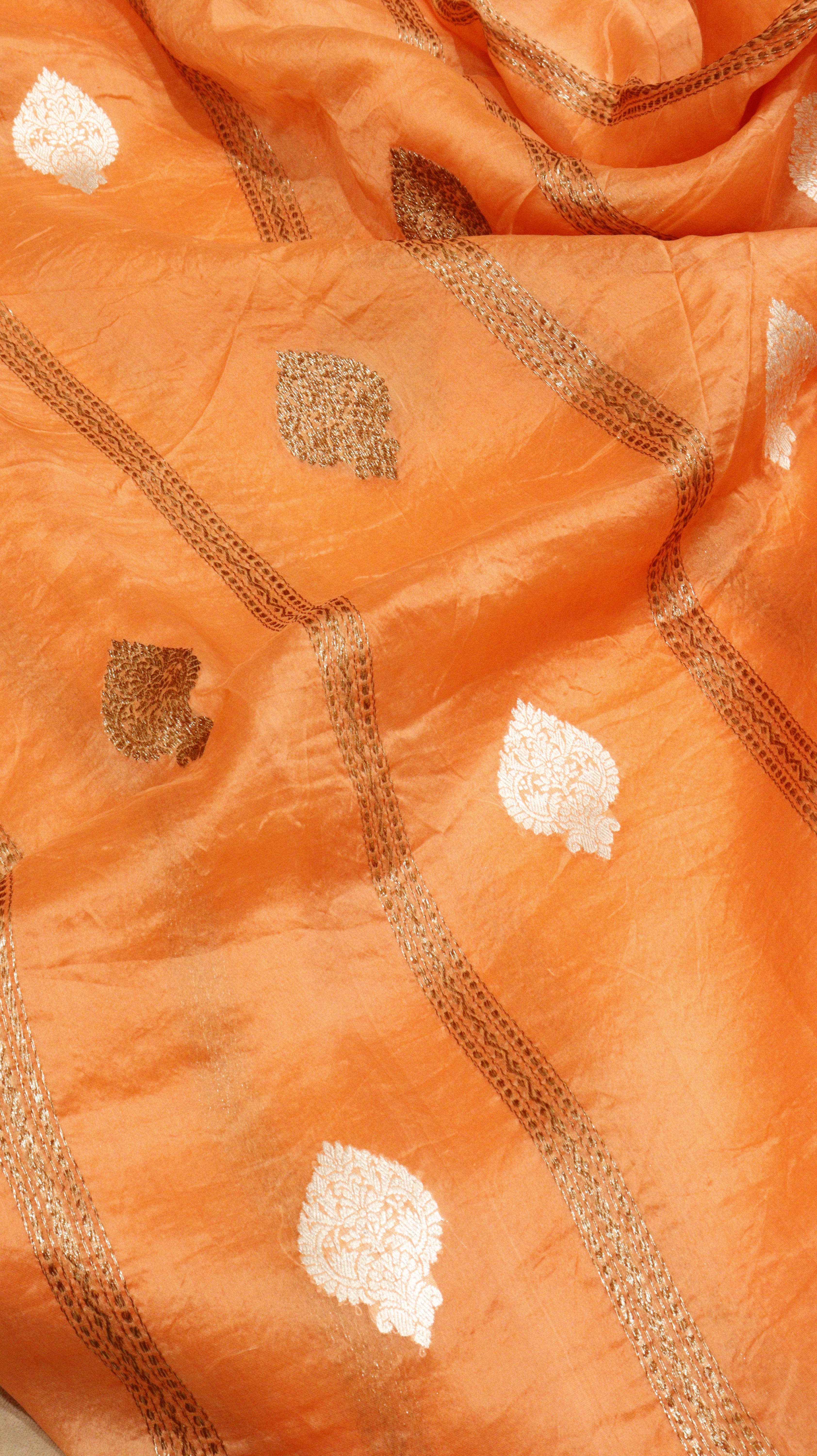 Pre-Order : Handloom Pure Kora Silk Saree