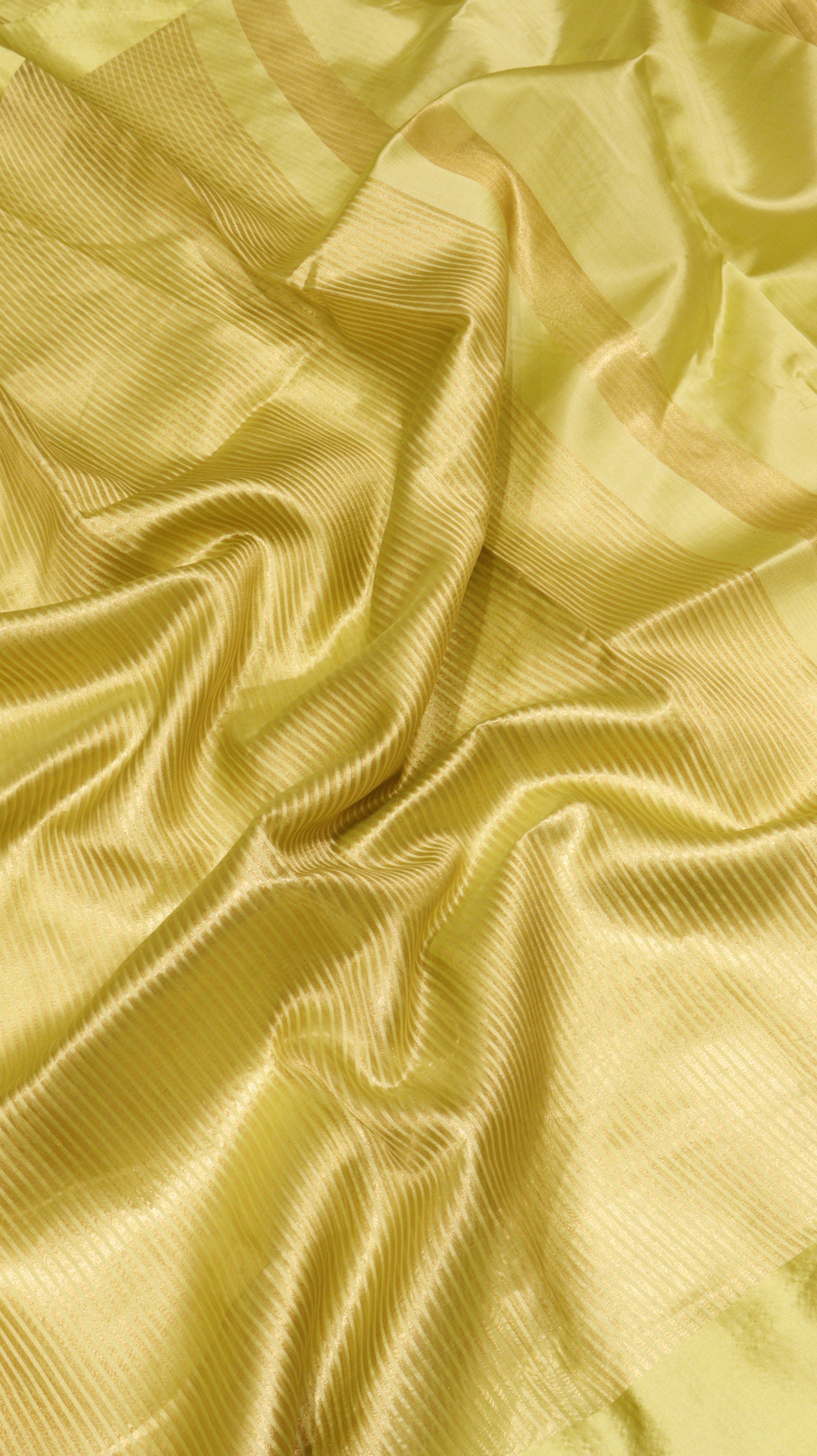 Pre-Order : Pre-Order : Striped Tissue Katan Silk Saree