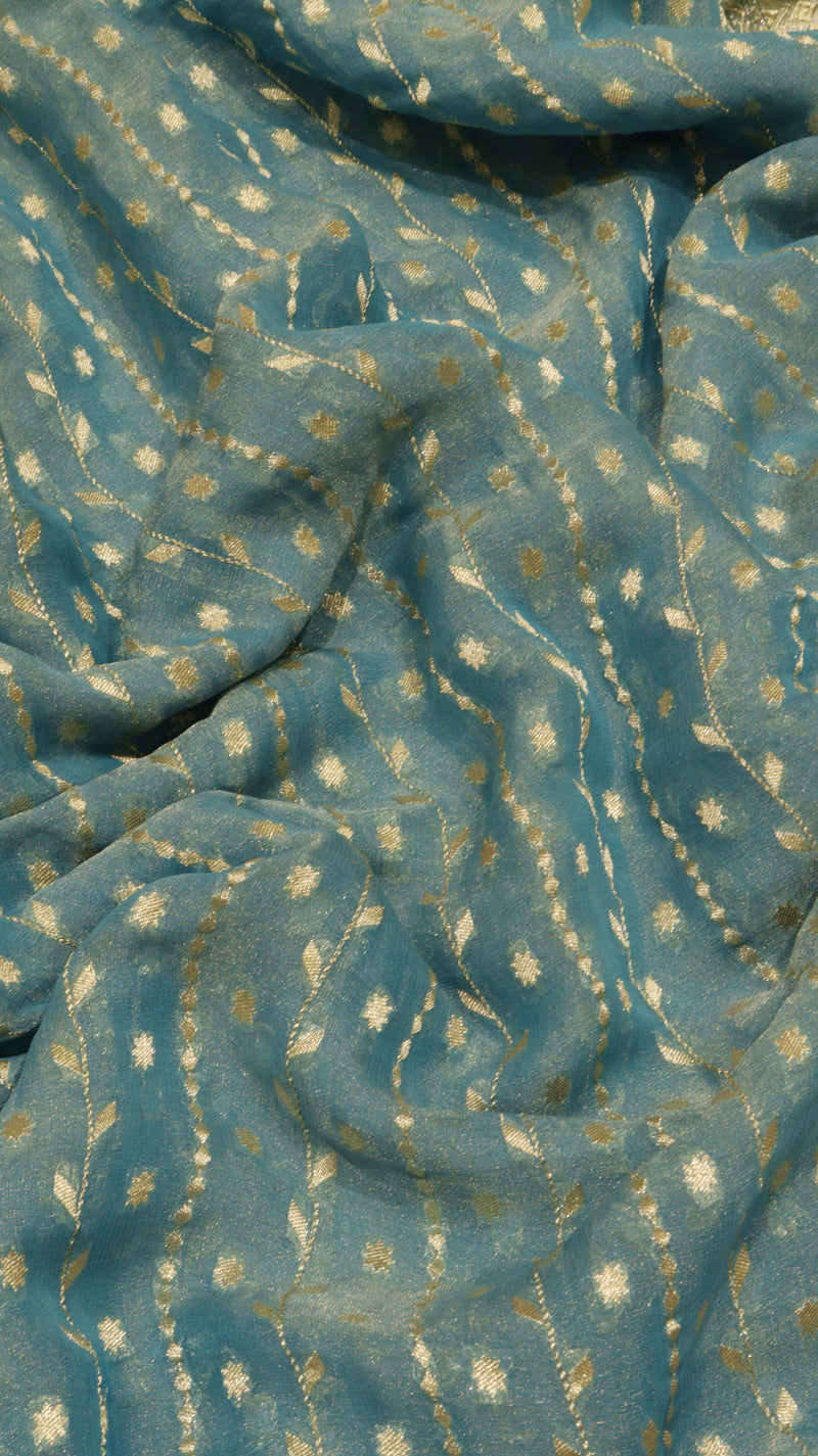 Handloom Pure Tissue Gorgeotte Saree