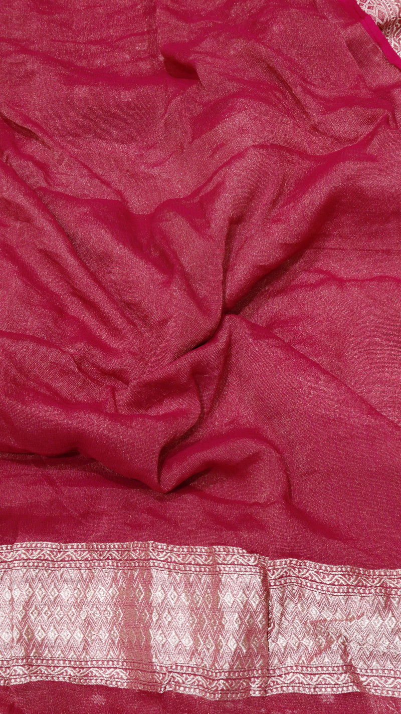 Handloom Pure Tissue Gorgeotte Saree