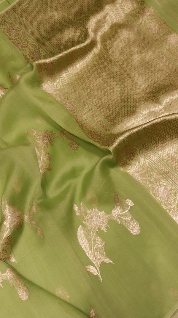 Handloom Pure Kora Silk Saree